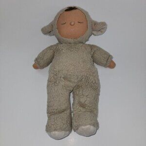 Olli Ella Cozy Dozy Dinkums Lamby Pip Plush Lamb Tan Brown 12" Stuffed Toy